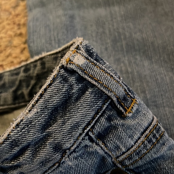 {MICHAEL KORS} Size 4 Boot-cut studded MK Back Pocket Light Blue Denim Blue Jean - Picture 11 of 12